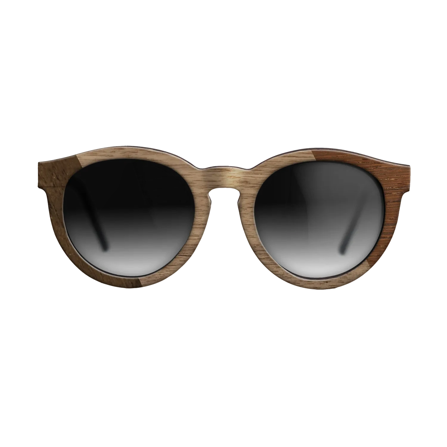 Wenge,Ziricote Dark Quartered,Walnut: Straight Grain: Bauhaus - The Rebel - Round - SIRIS wood optic