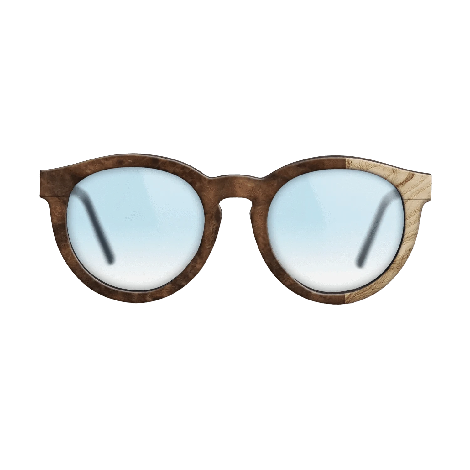 Ziricote Light Quartered,Walnut Claro Light,Ziricote Dark Quartered: Bauhaus - The Rebel - Round - 1960 - SIRIS wood optic