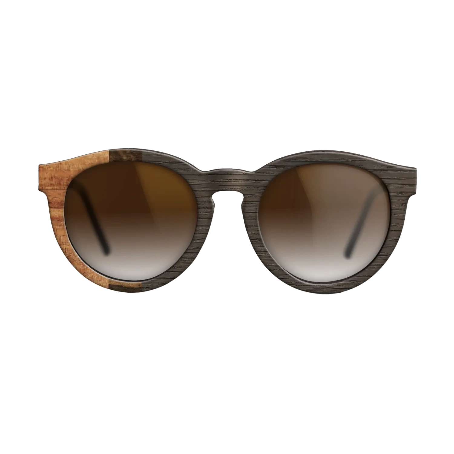 Koa,Ziricote Light Quartered,Fumed Oak: Bauhaus - The Rebel - Round - SIRIS wood optic