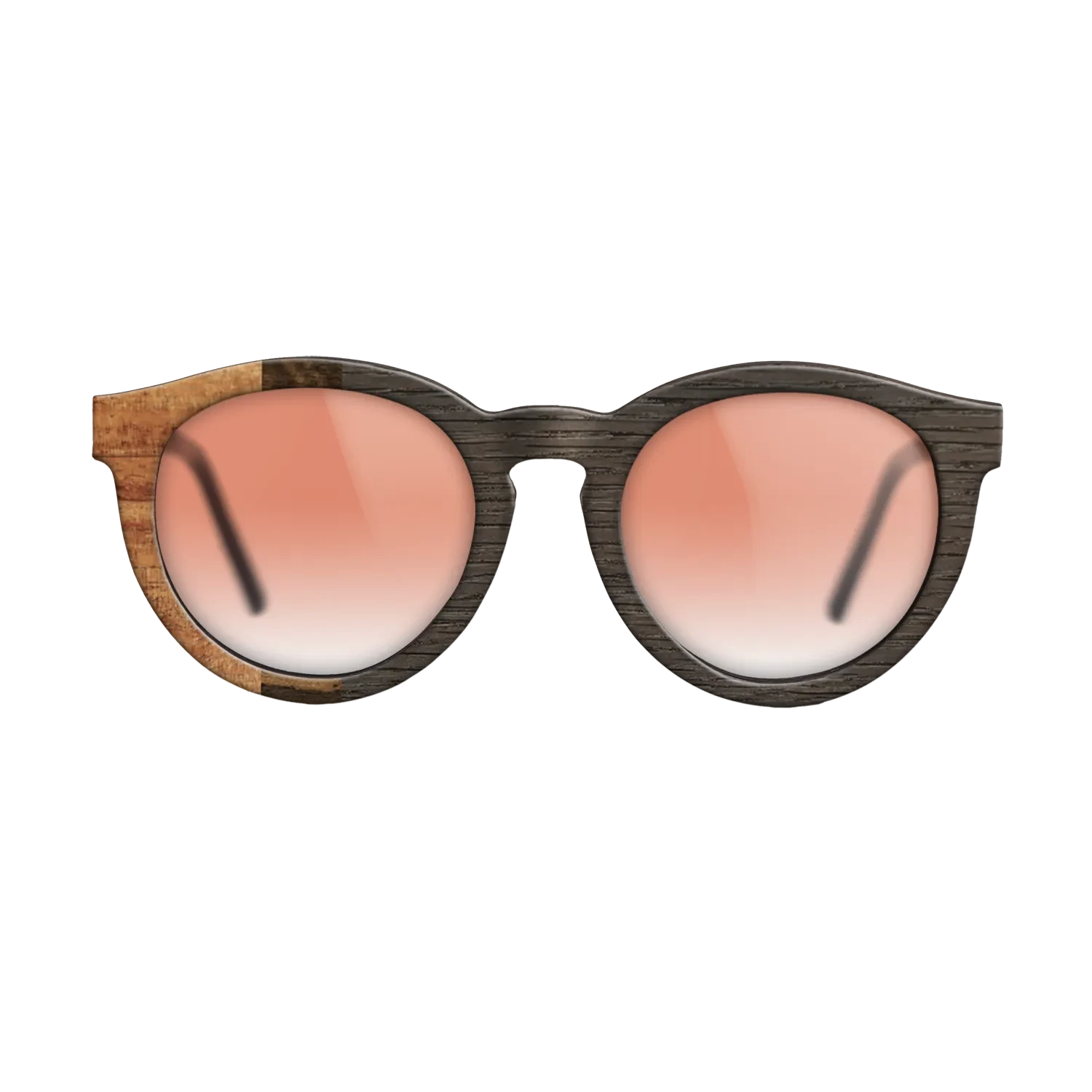 Koa,Ziricote Light Quartered,Fumed Oak: Bauhaus - The Rebel - Round - SIRIS wood optic