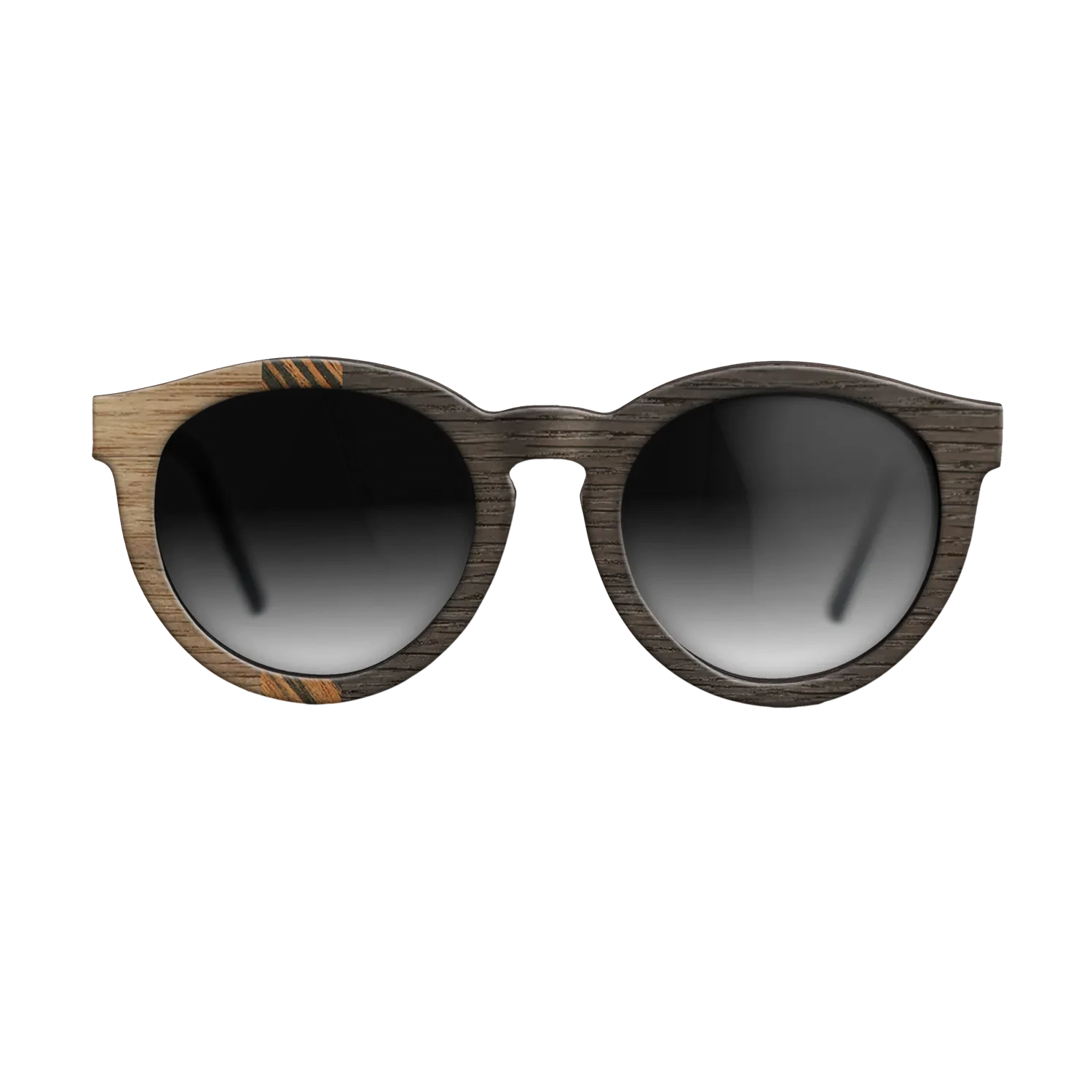 Walnut: Straight Grain,Italian Ebony,Fumed Oak: Bauhaus - The Rebel - Round - SIRIS wood optic