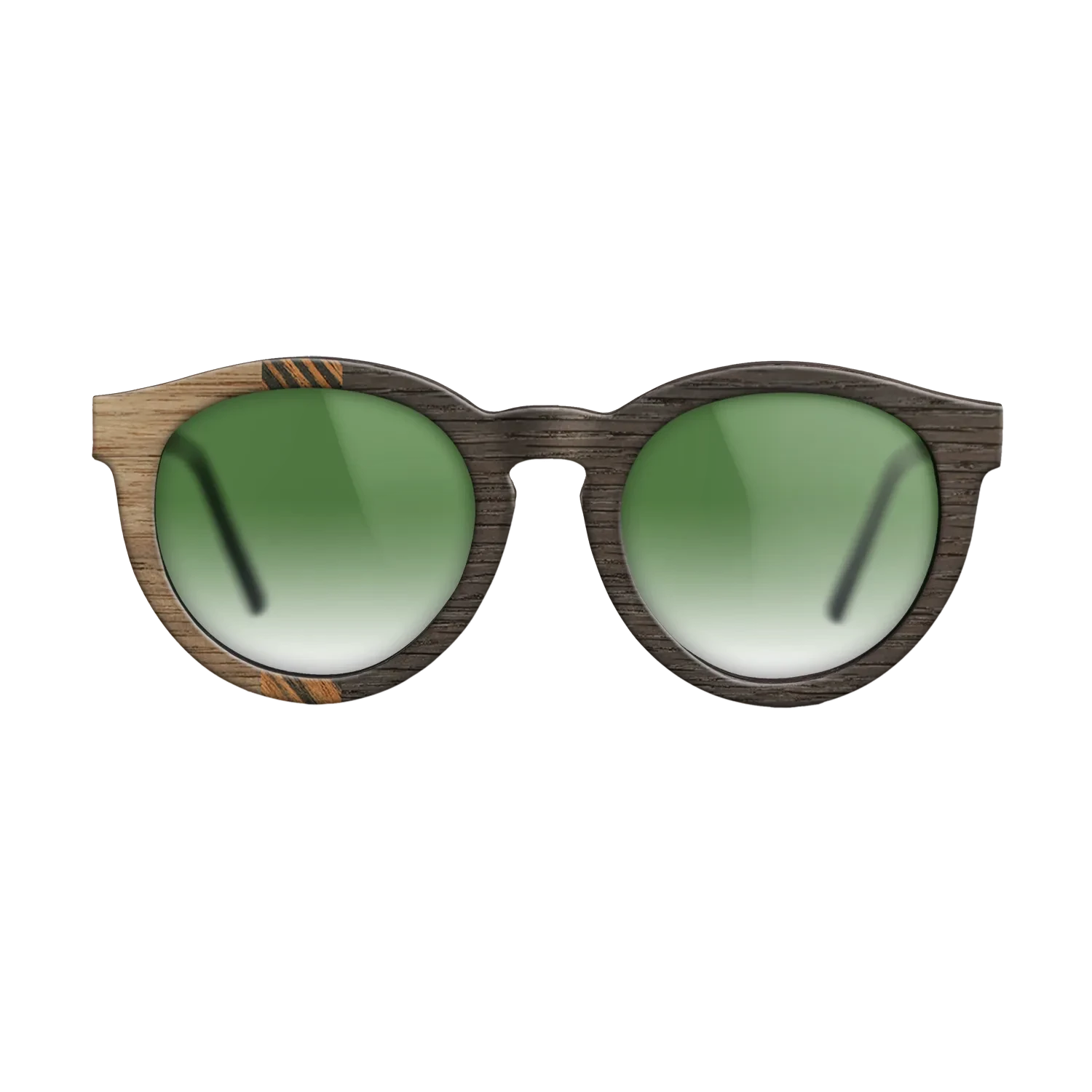 Walnut: Straight Grain,Italian Ebony,Fumed Oak: Bauhaus - The Rebel - Round - SIRIS wood optic