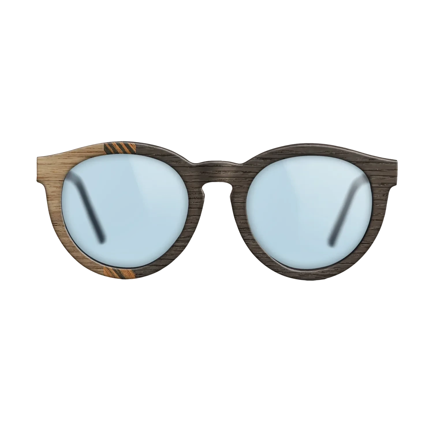 Walnut: Straight Grain,Italian Ebony,Fumed Oak: Bauhaus - The Rebel - Round - SIRIS wood optic