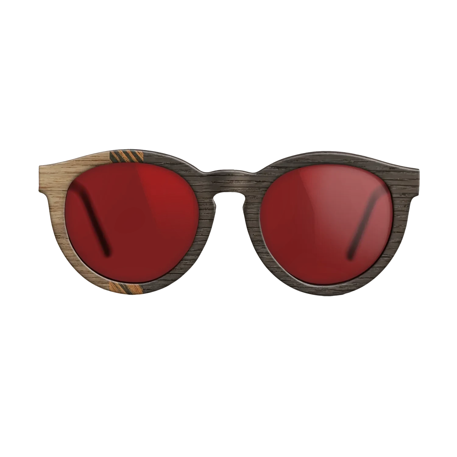 Walnut: Straight Grain,Italian Ebony,Fumed Oak: Bauhaus - The Rebel - Round - SIRIS wood optic