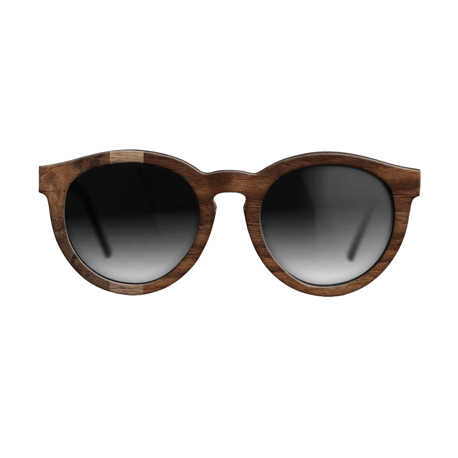 Walnut Burl,Walnut: Straight Grain,Walnut Claro Dark: Angle Cut - The Rebel - Round - SIRIS wood optic