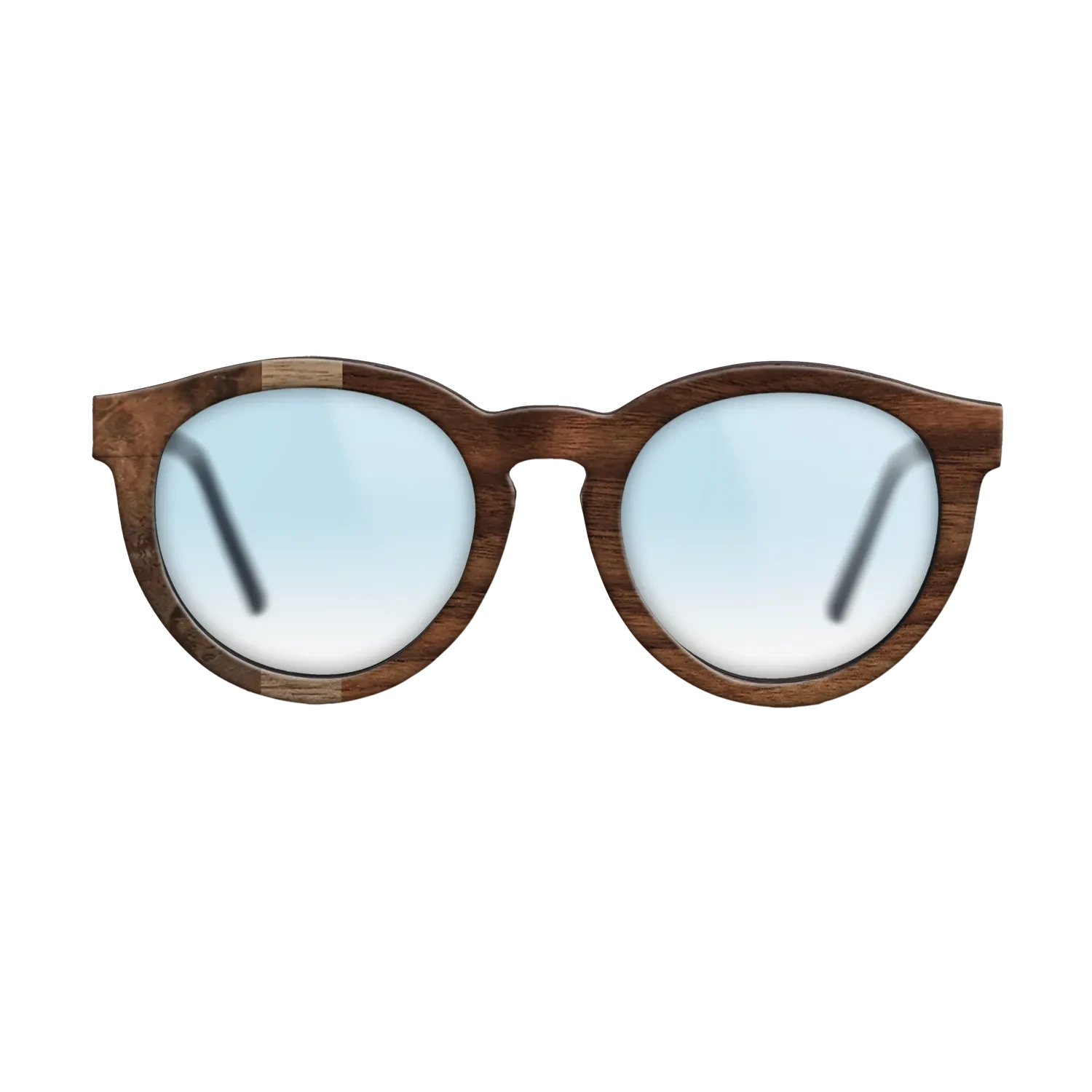 Walnut Burl,Walnut: Straight Grain,Walnut Claro Dark: Angle Cut - The Rebel - Round - SIRIS wood optic