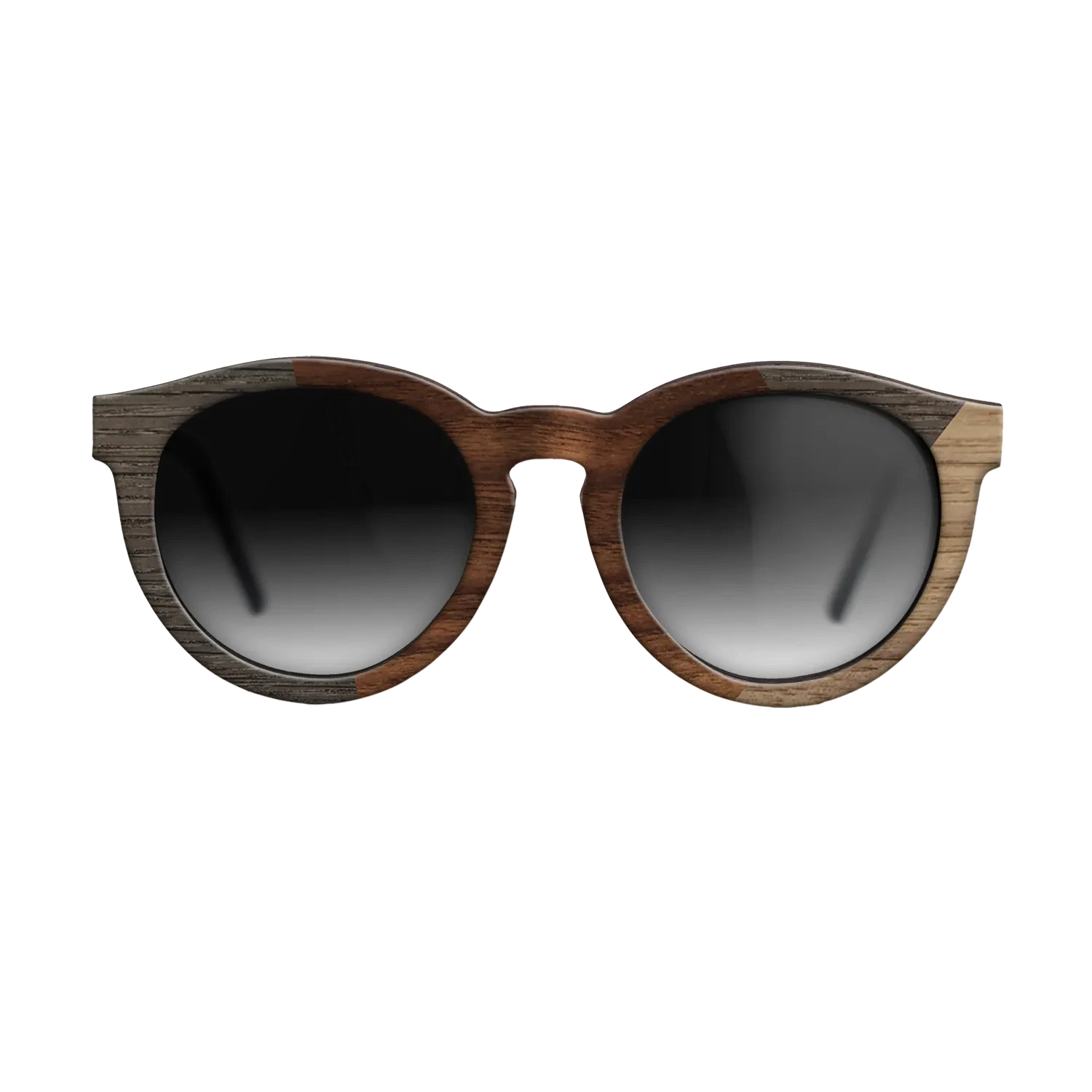 Walnut Claro Dark,Fumed Oak,Walnut: Straight Grain: Angle Cut - The Rebel - Round - SIRIS wood optic