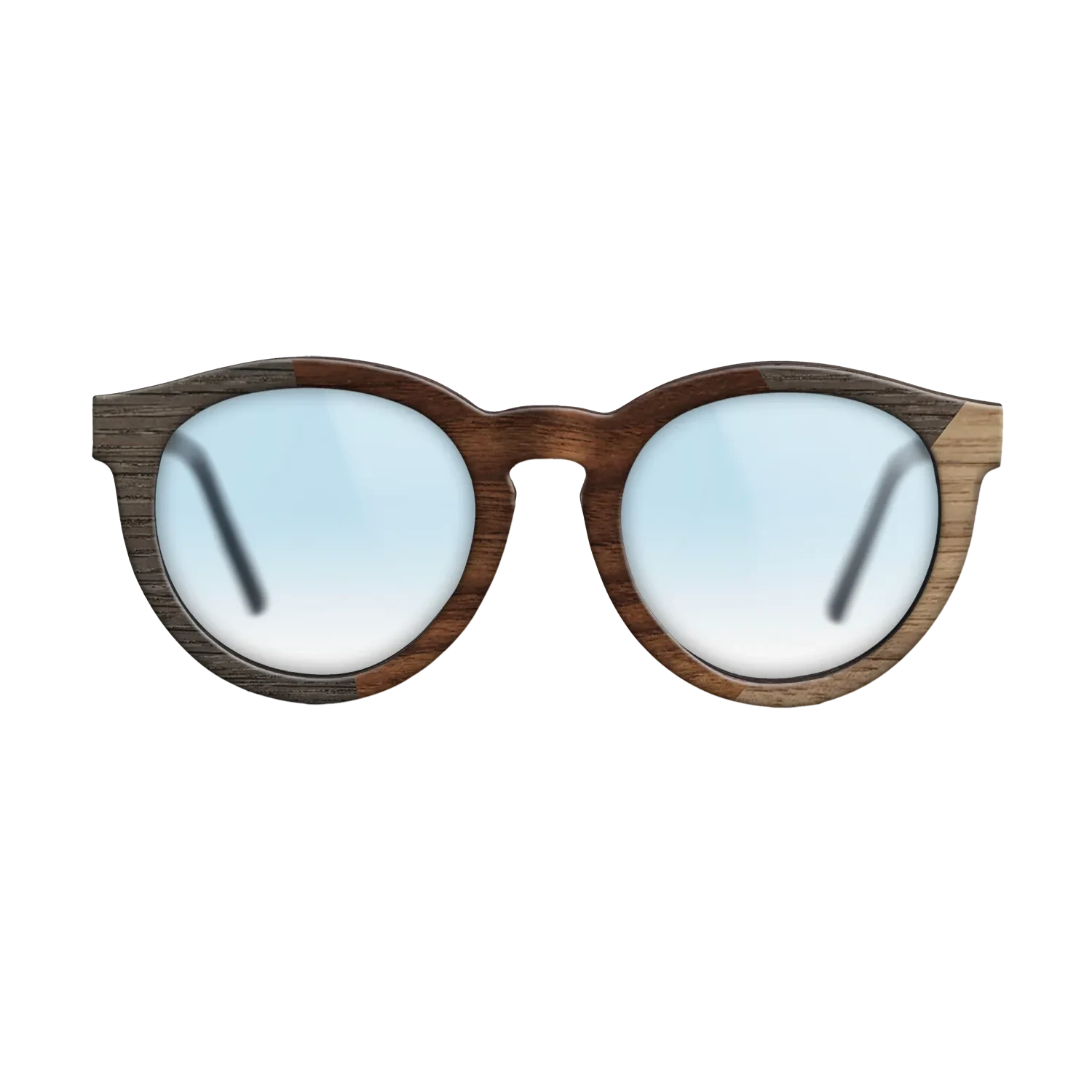 Walnut Claro Dark,Fumed Oak,Walnut: Straight Grain: Angle Cut - The Rebel - Round - SIRIS wood optic