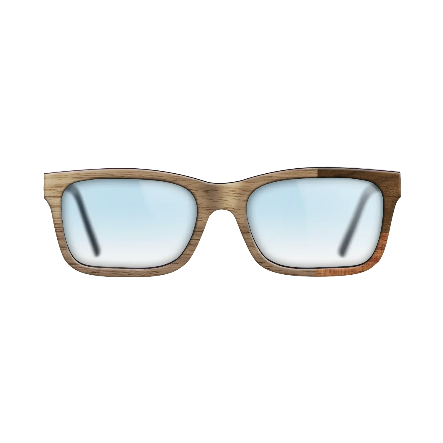 Koa,Walnut: Straight Grain,Ziricote Dark Quartered: Cubic Cuts - The Sage - Rectangle - SIRIS wood optic