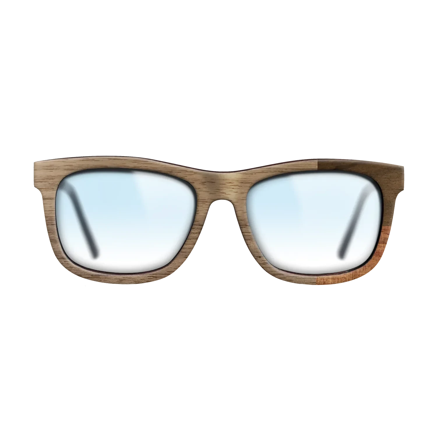 Koa,Walnut: Straight Grain,Ziricote Dark Quartered: Cubic Cuts - The Hero - Square - SIRIS wood optic