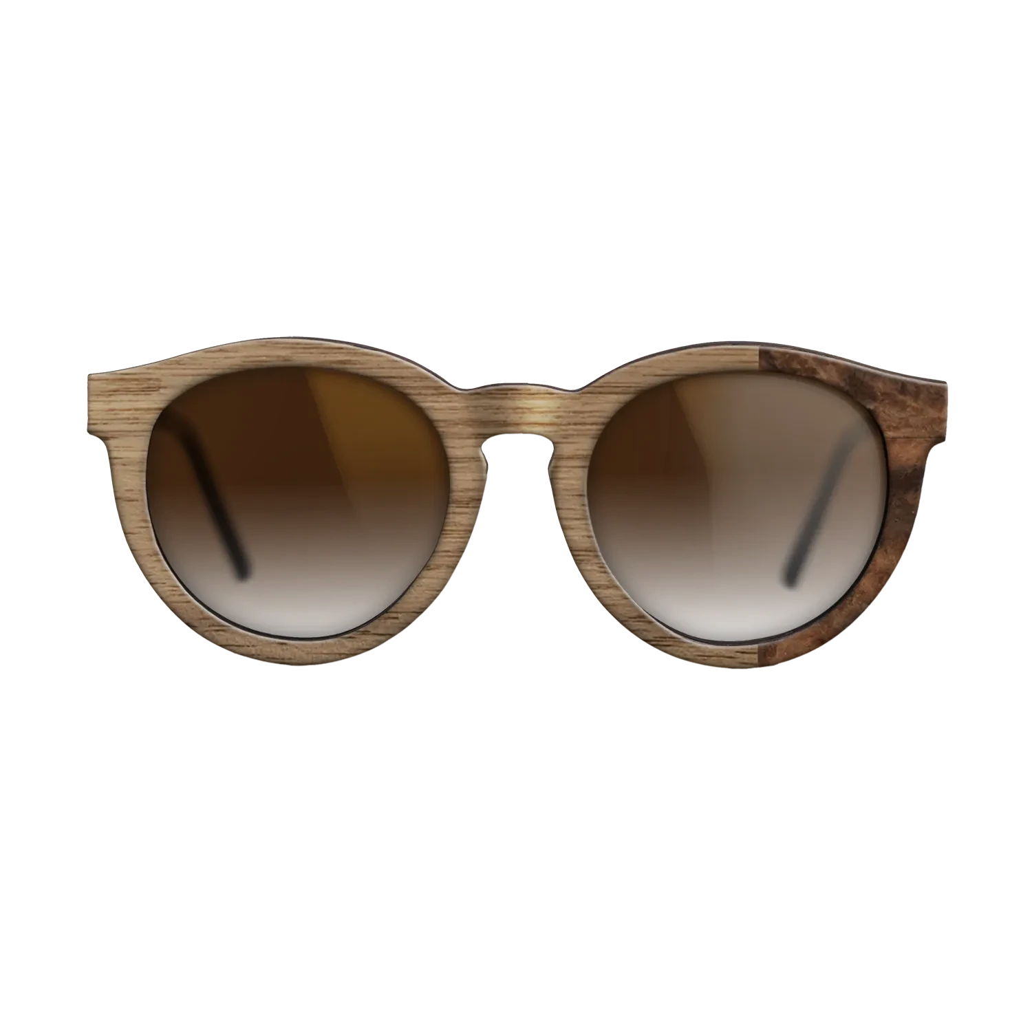 Walnut: Straight Grain, Walnut Burl: DiCut - The Rebel - Round - SIRIS wood optic