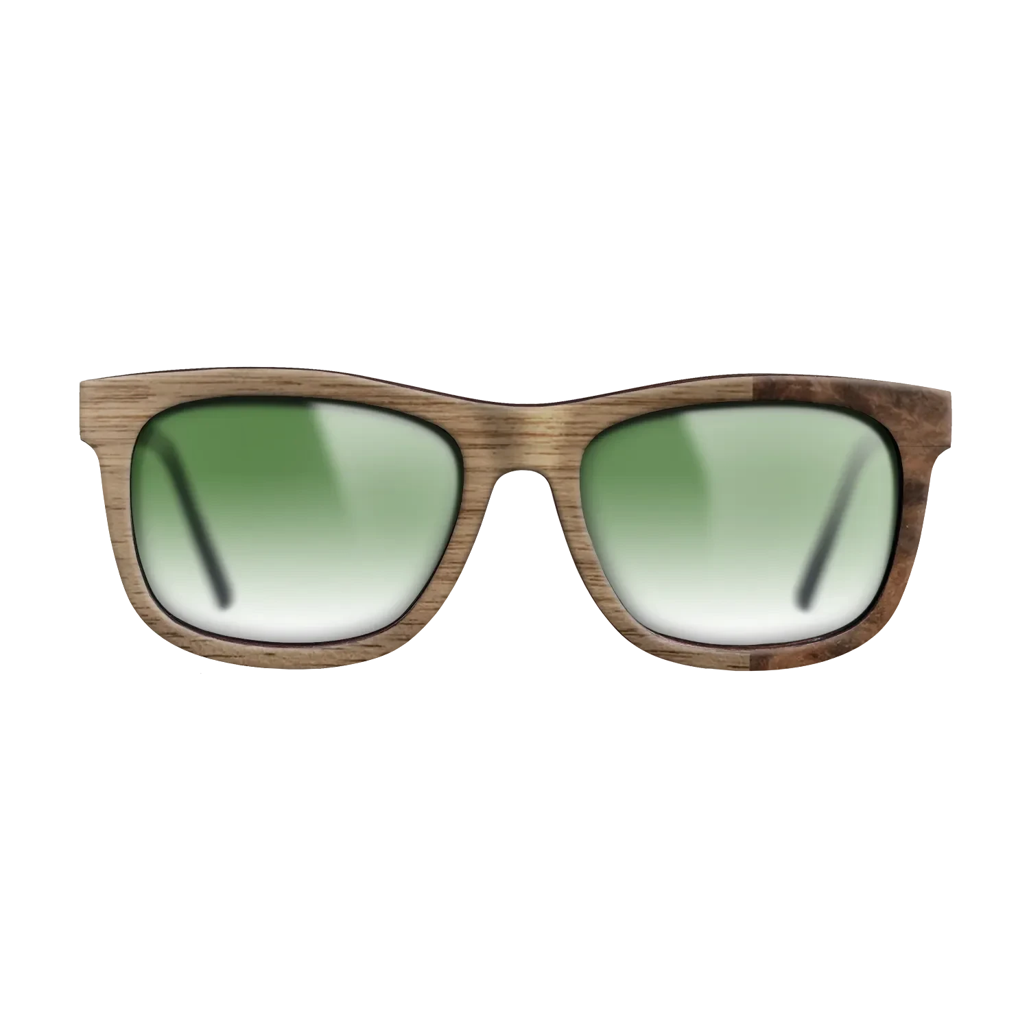 Walnut: Straight Grain, Walnut Burl: DiCut - The Hero - Square - SIRIS wood optic