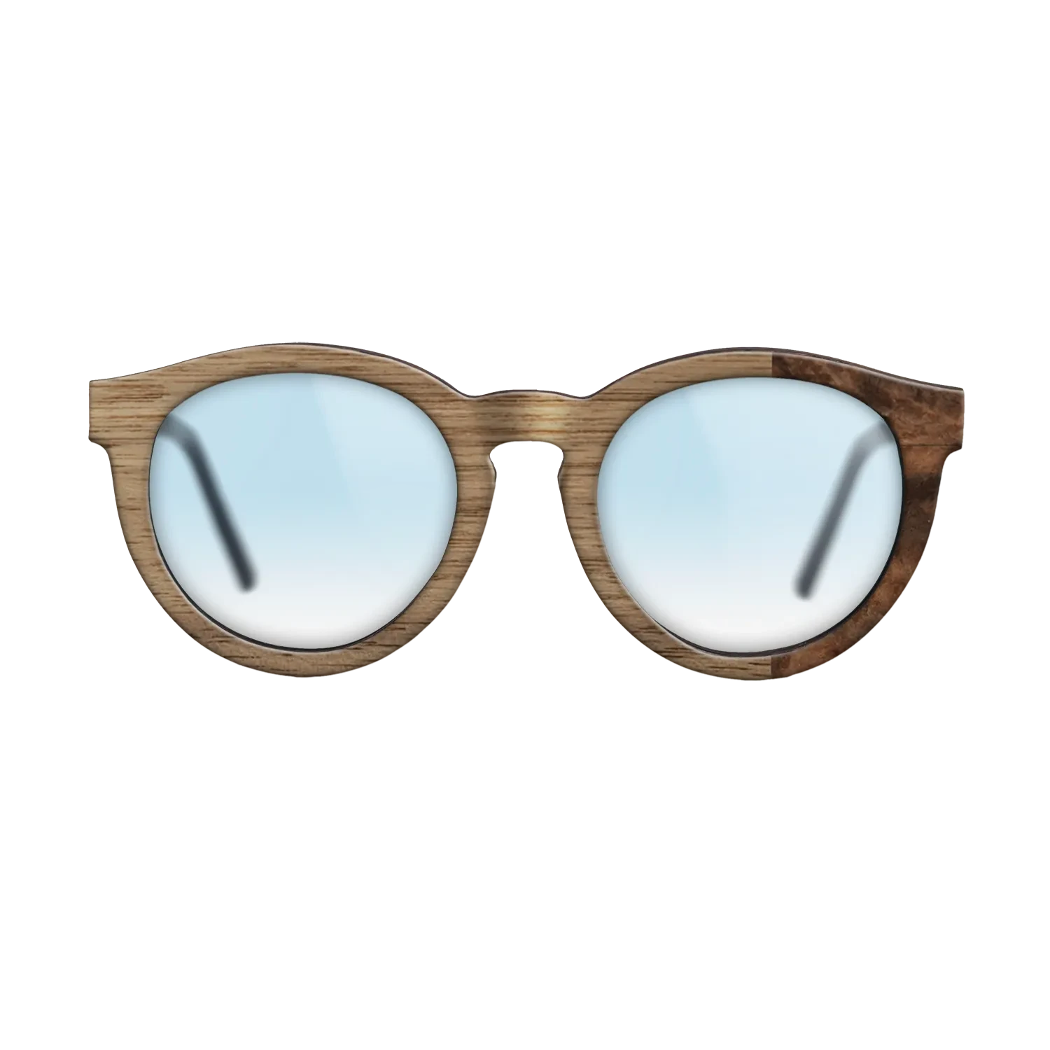 Walnut: Straight Grain, Walnut Burl: DiCut - The Rebel - Round - SIRIS wood optic