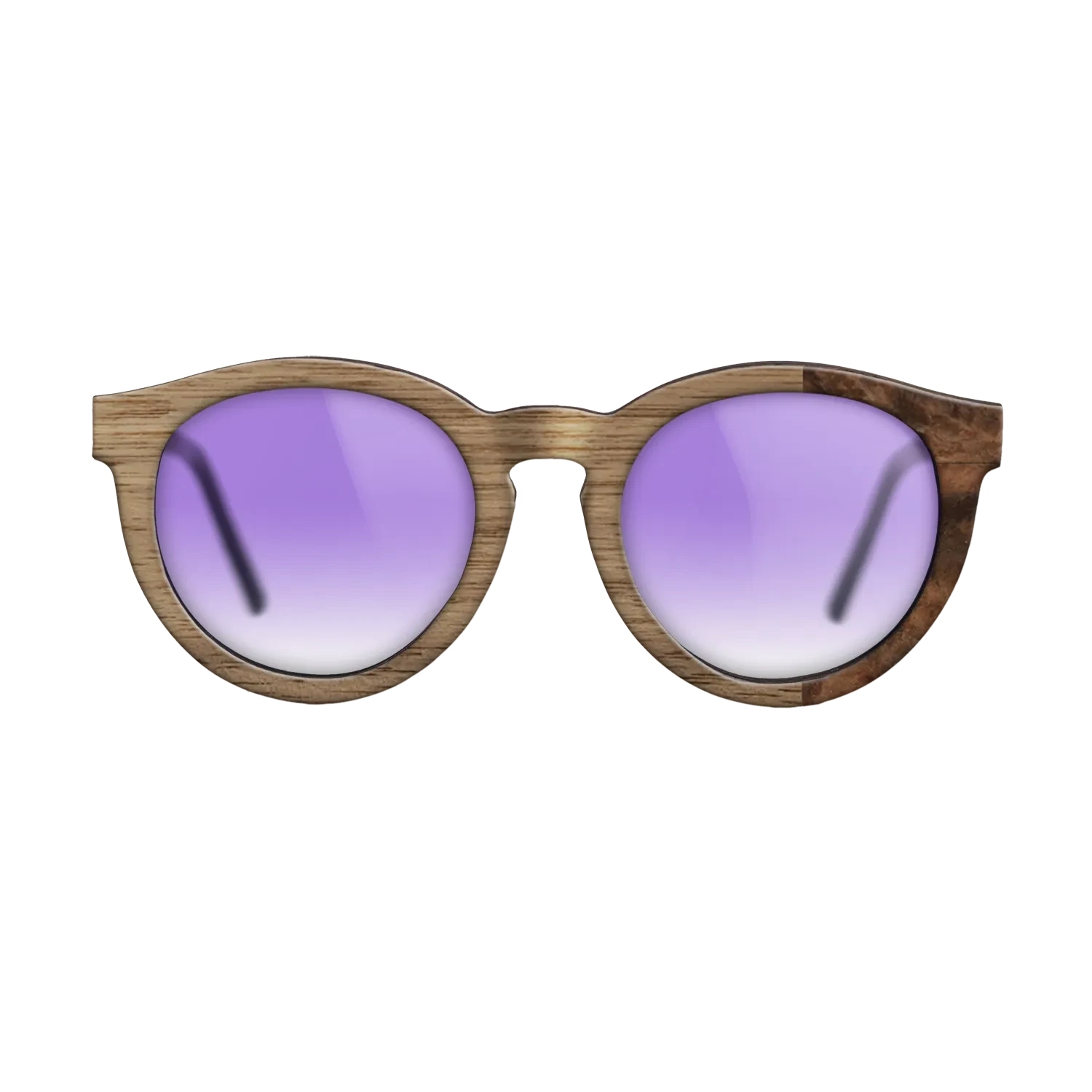 Walnut: Straight Grain, Walnut Burl: DiCut - The Rebel - Round - SIRIS wood optic