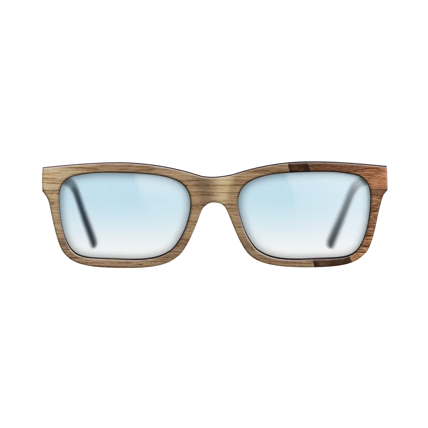 Walnut: Straight Grain,Walnut Burl,Walnut Claro Dark: Angle Cut - The Sage - Rectangle - SIRIS wood optic