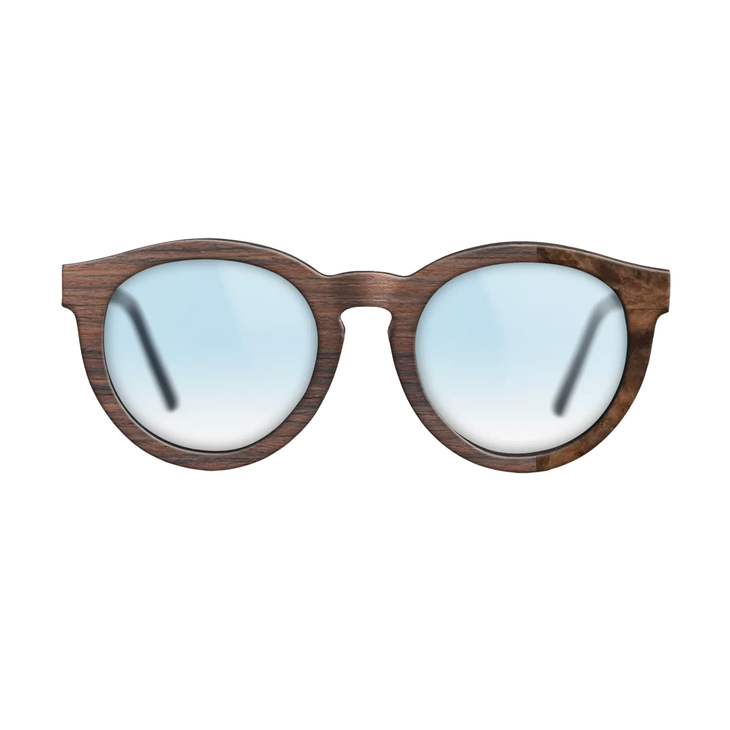 Reconstituted Rosewood, Walnut Burl: DiCut - The Rebel - Round - SIRIS wood optic