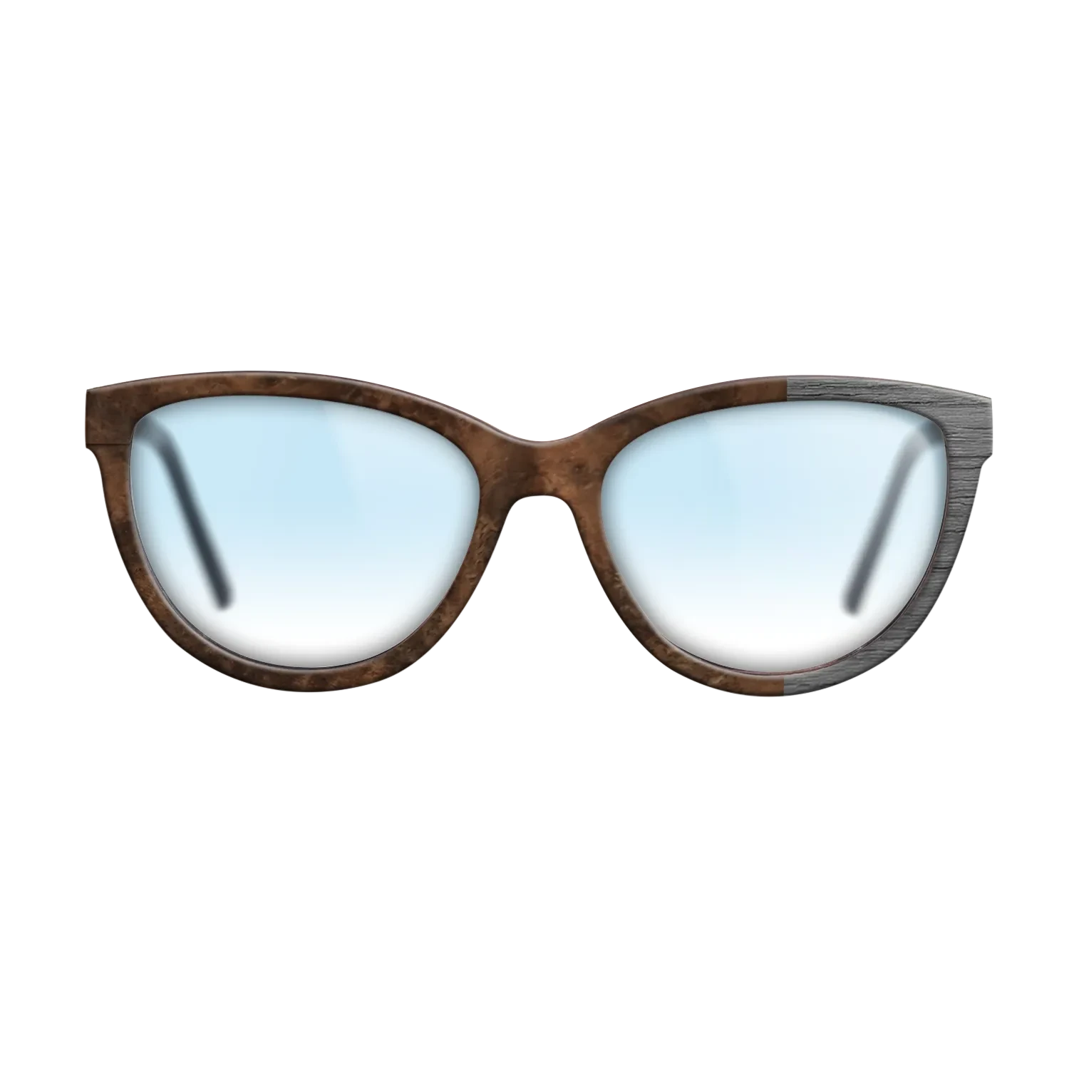 Walnut Burl, Dyed Poplar: Gray: Bauhaus - The Maiden - Cat - SIRIS wood optic