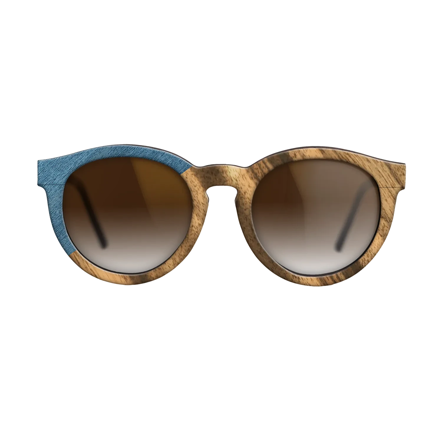 Louro Preto,Poplar Dyed: Blue Denim,Fumed Oak: Bauhaus - The Rebel - Round - SIRIS wood optic