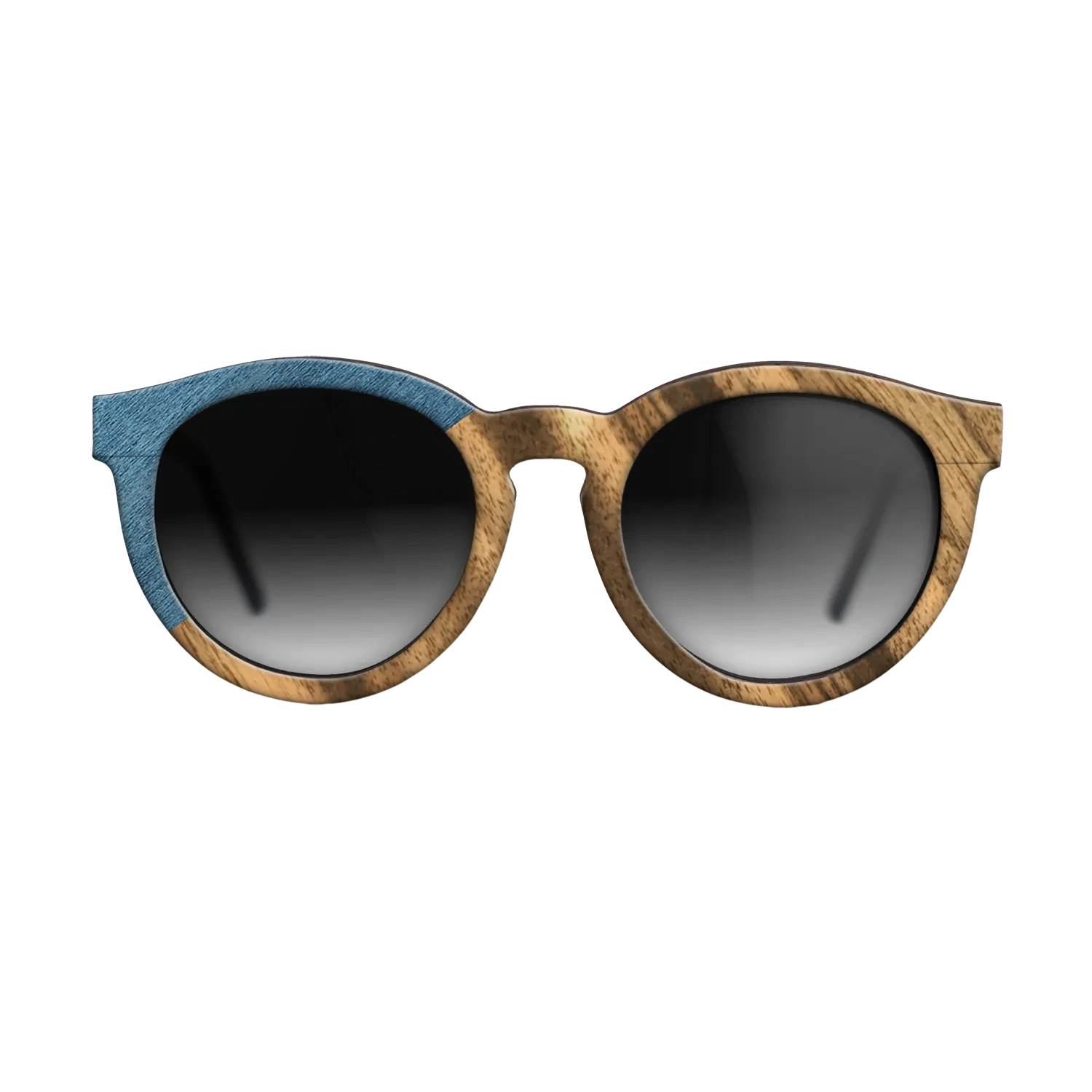 Louro Preto,Poplar Dyed: Blue Denim,Fumed Oak: Bauhaus - The Rebel - Round - SIRIS wood optic