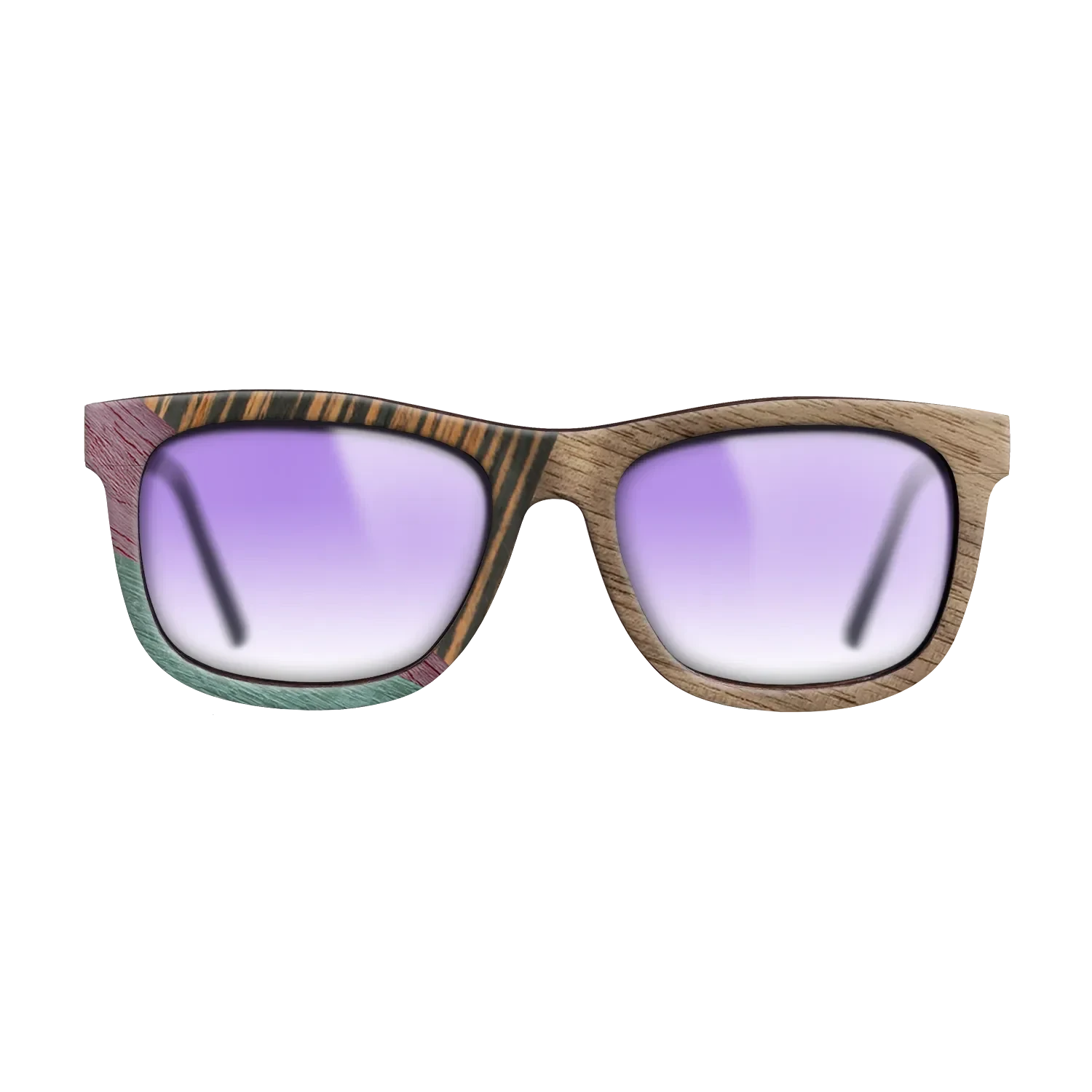 Walnut: Straight Grain,Italian Ebony,Poplar Dyed: Purple,Poplar Dyed: Turquoise,Fumed Oak: Geometric - The Hero - Square - SIRIS wood optic