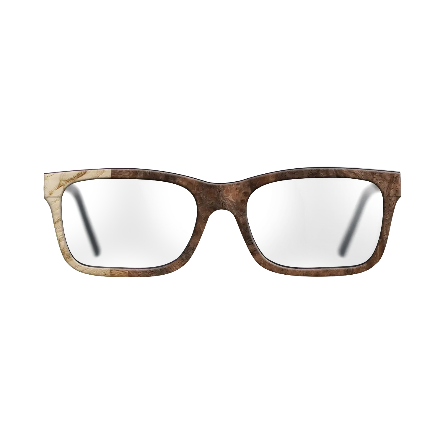 Walnut Burl,Olive Burl,Ziricote Light Quartered: Patch - The Sage - Rectangle - 774 - SIRIS wood optic