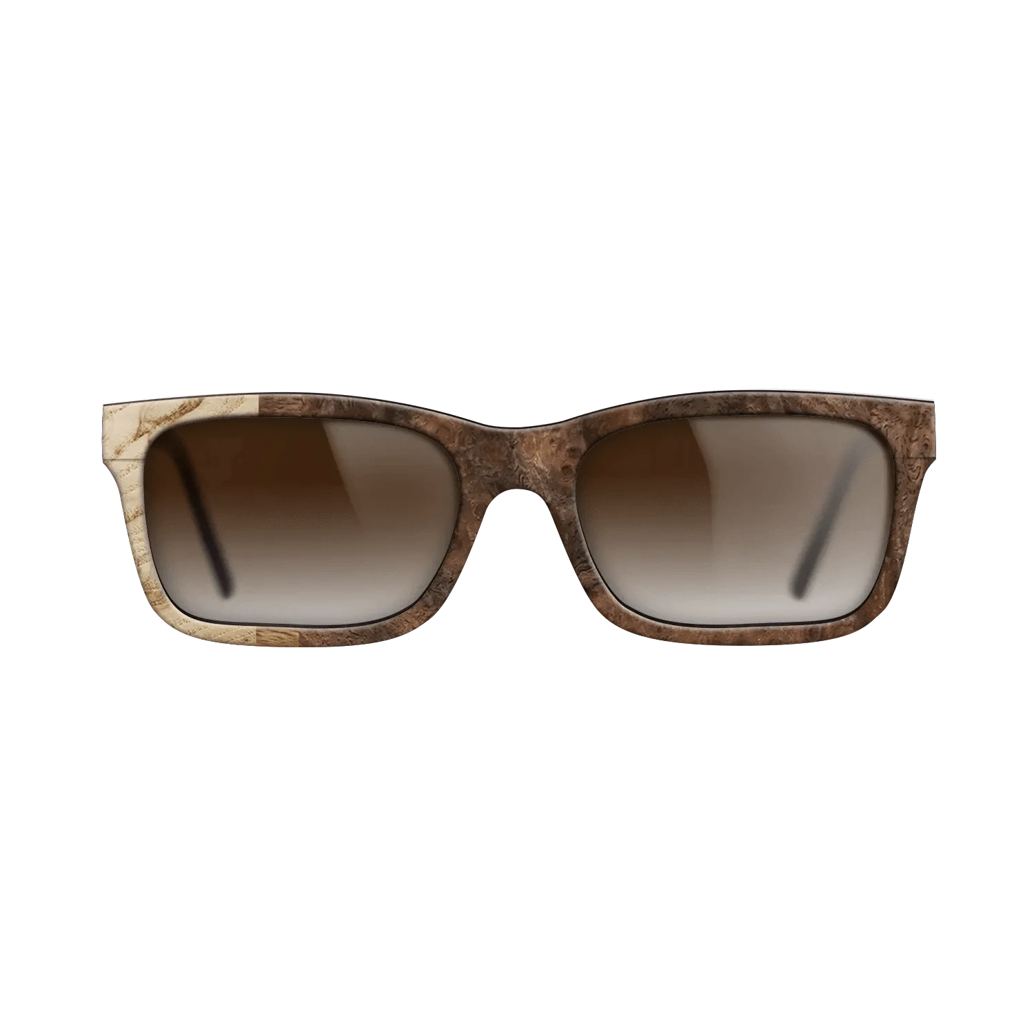 Walnut Burl,Olive Burl,Ziricote Light Quartered: Patch - The Sage - Rectangle - 774 - SIRIS wood optic