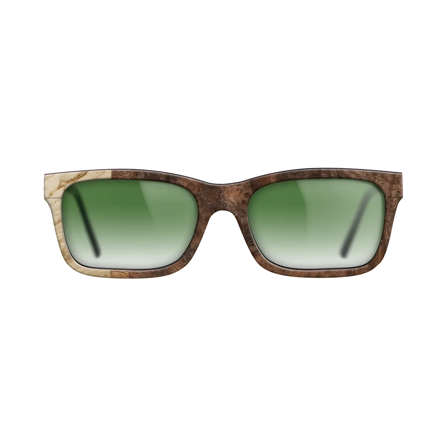 Walnut Burl,Olive Burl,Ziricote Light Quartered: Patch - The Sage - Rectangle - 774 - SIRIS wood optic