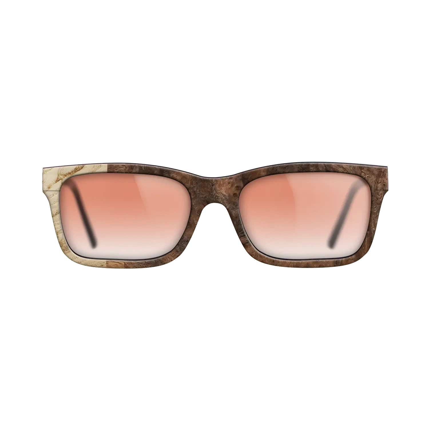 Walnut Burl,Olive Burl,Ziricote Light Quartered: Patch - The Sage - Rectangle - 774 - SIRIS wood optic