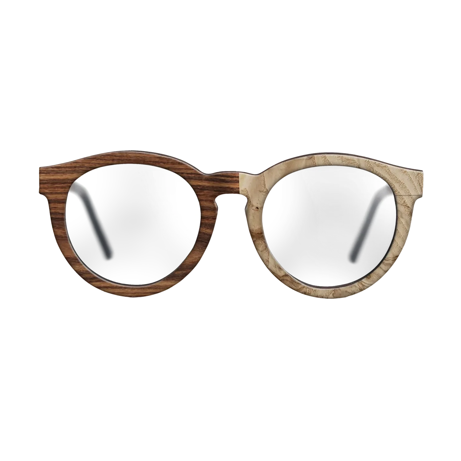 Santos Rosewood Dark,Olive Burl: Dicut - The Rebel - Round - SIRIS wood optic