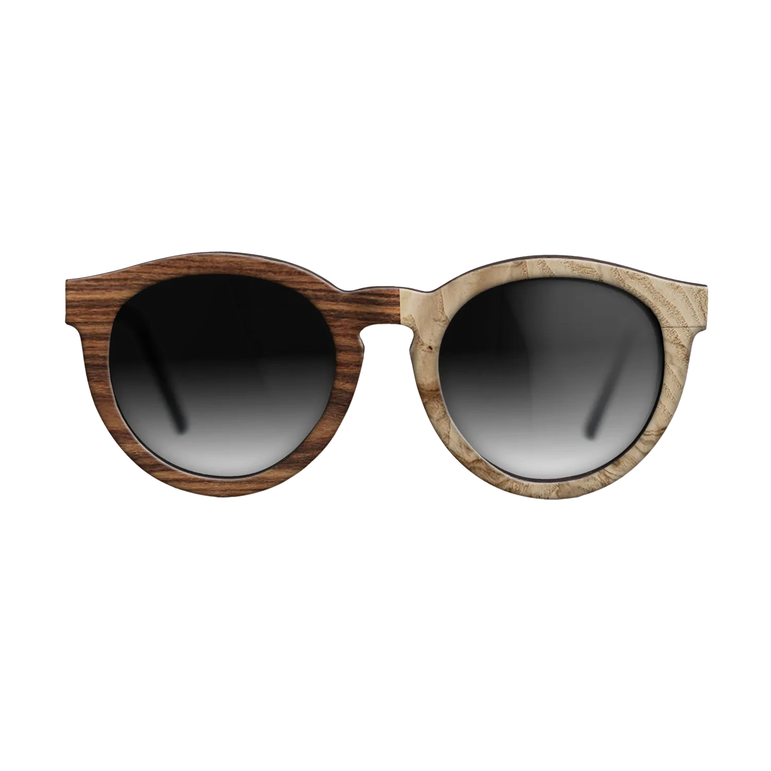 Santos Rosewood Dark,Olive Burl: Dicut - The Rebel - Round - SIRIS wood optic