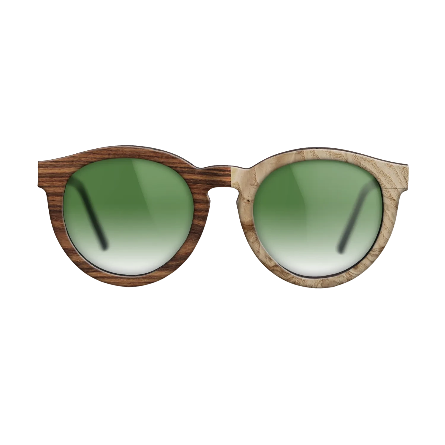 Santos Rosewood Dark,Olive Burl: Dicut - The Rebel - Round - SIRIS wood optic