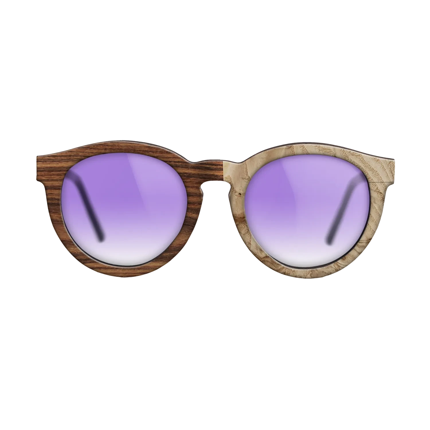 Santos Rosewood Dark,Olive Burl: Dicut - The Rebel - Round - SIRIS wood optic