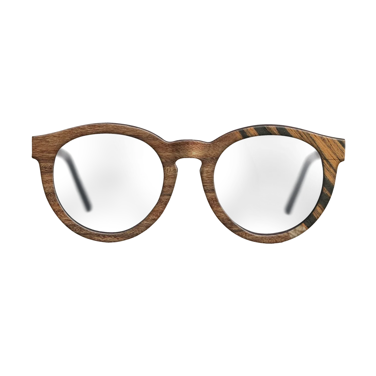 Italian Ebony,Santos Rosewood Dark,Olive Burl: Angle Cut - The Rebel - Round - SIRIS wood optic