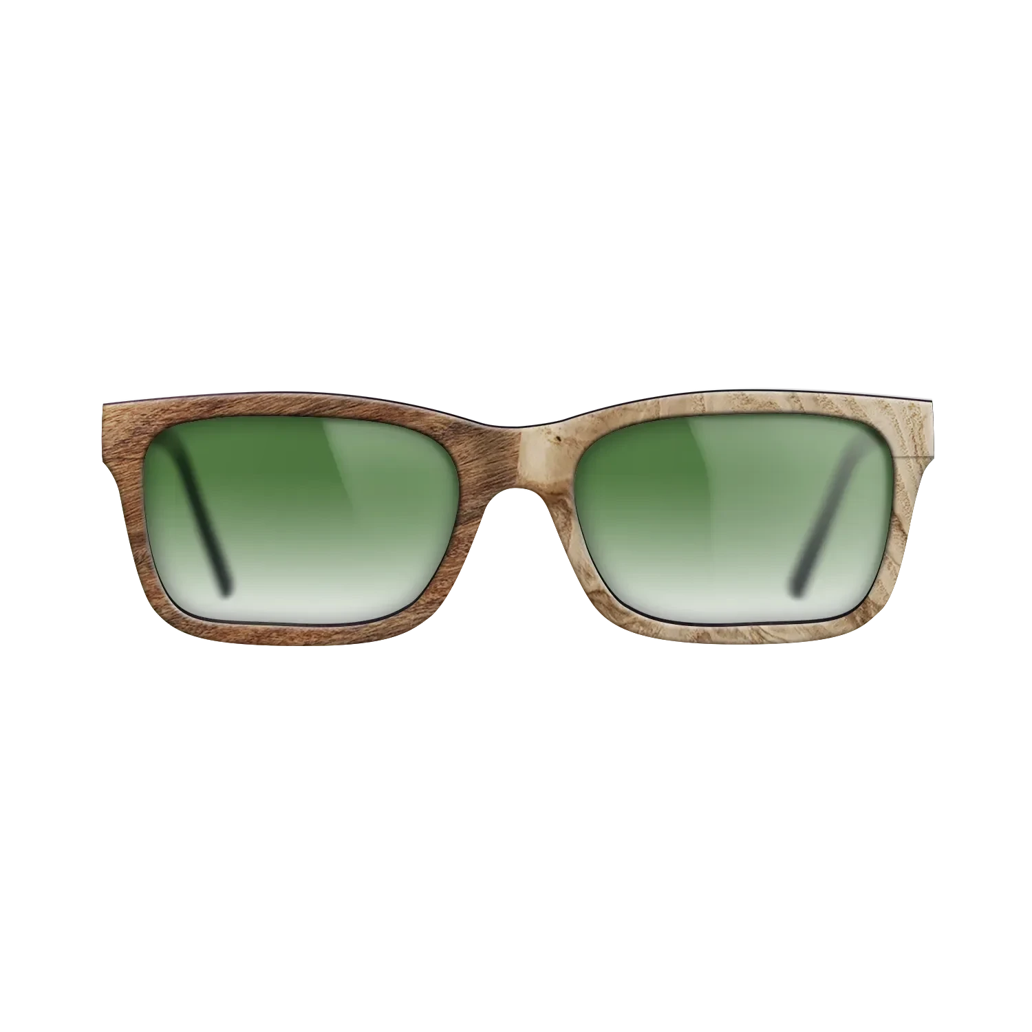 Ziricote Light Quartered,Santos Rosewood Light,Olive Burl: Patch - The Sage - Rectangle - SIRIS wood optic