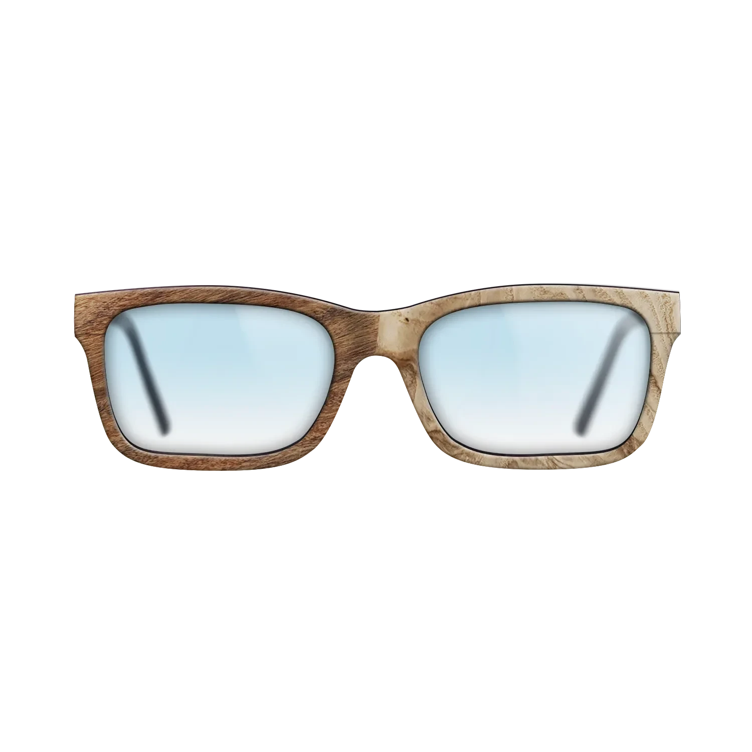 Ziricote Light Quartered,Santos Rosewood Light,Olive Burl: Patch - The Sage - Rectangle - SIRIS wood optic