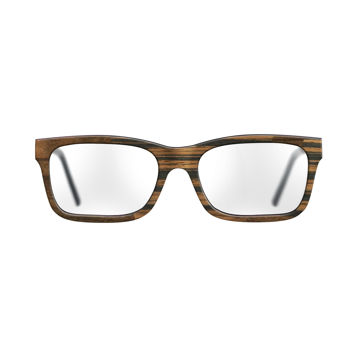 Ziricote Dark Quartered,Italian Ebony: Angle Cut - The Sage - Rectangle - SIRIS wood optic