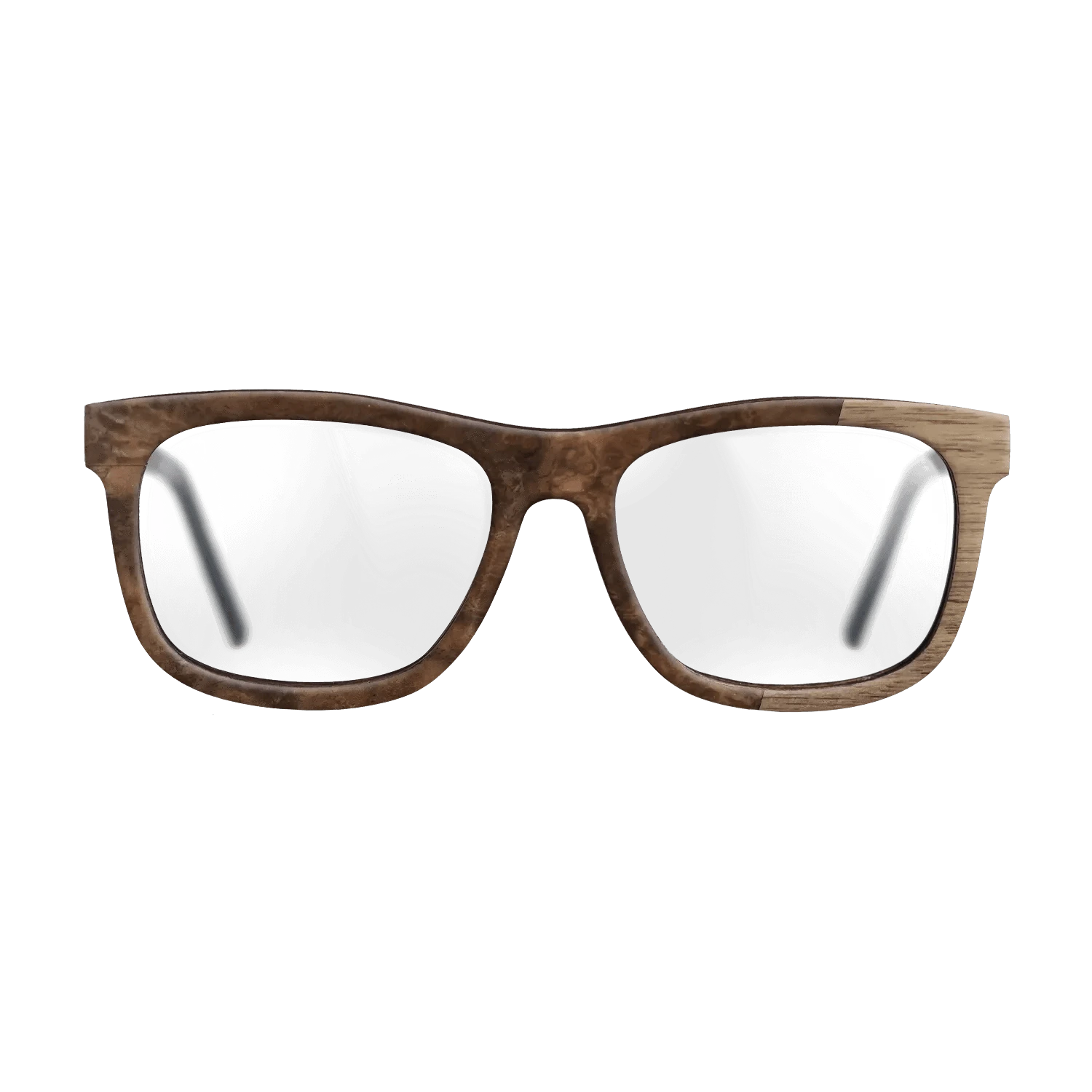 Walnut Burl,Walnut: Straight Grain: Bauhaus - The Hero - Square - 1423 - SIRIS wood optic