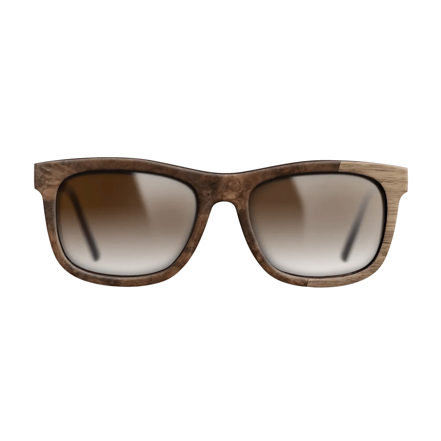 Walnut Burl,Walnut: Straight Grain: Bauhaus - The Hero - Square - 1423 - SIRIS wood optic