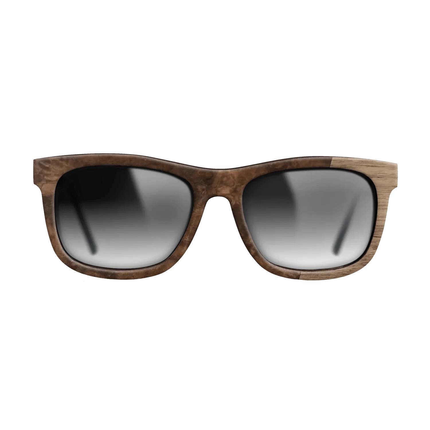 Walnut Burl,Walnut: Straight Grain: Bauhaus - The Hero - Square - 1423 - SIRIS wood optic