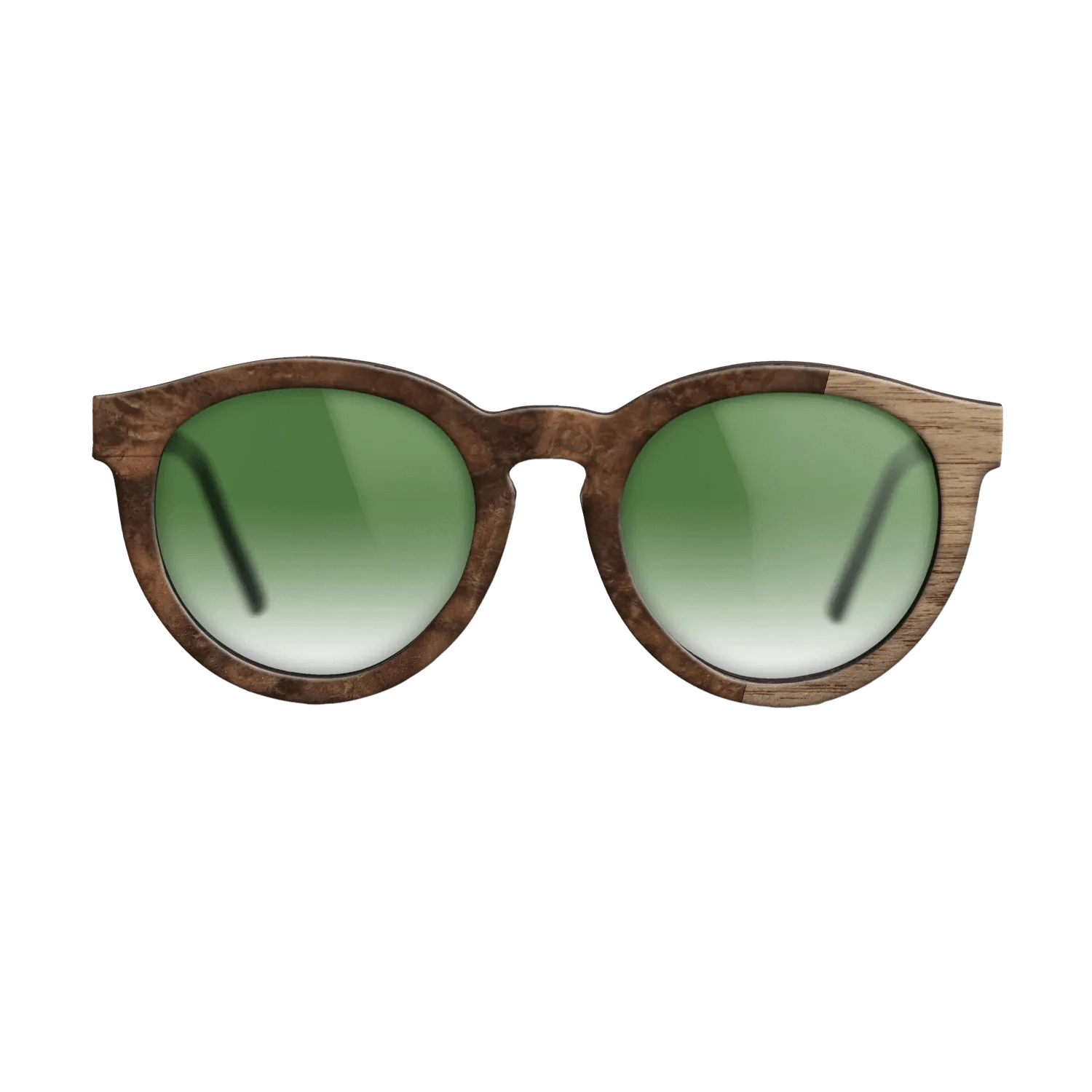 Walnut Burl,Walnut: Straight Grain: Bauhaus - The Rebel - Round - 1423 - SIRIS wood optic