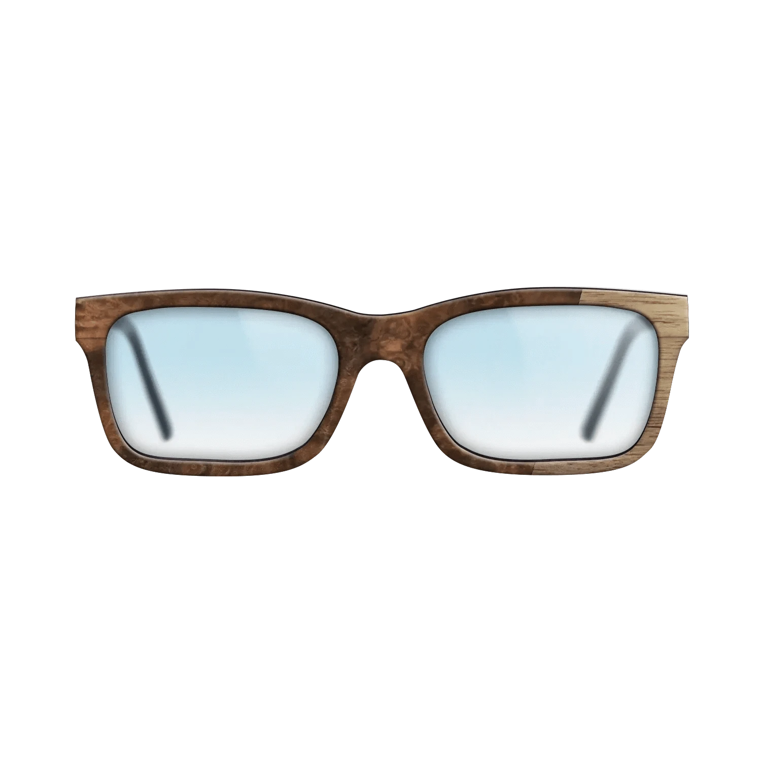 Walnut Burl,Walnut: Straight Grain: Bauhaus - The Sage - Rectangle - 1423 - SIRIS wood optic