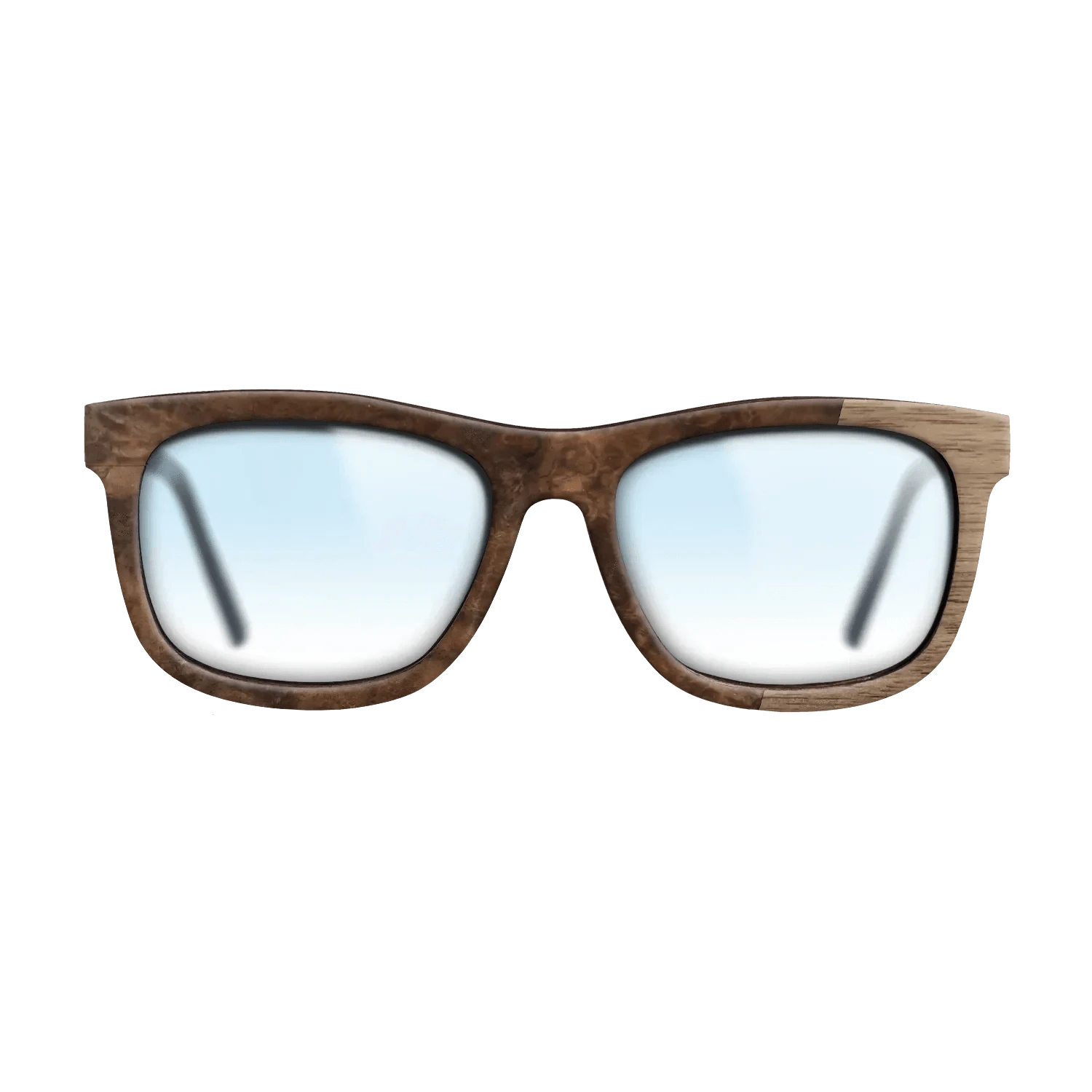 Walnut Burl,Walnut: Straight Grain: Bauhaus - The Hero - Square - 1423 - SIRIS wood optic