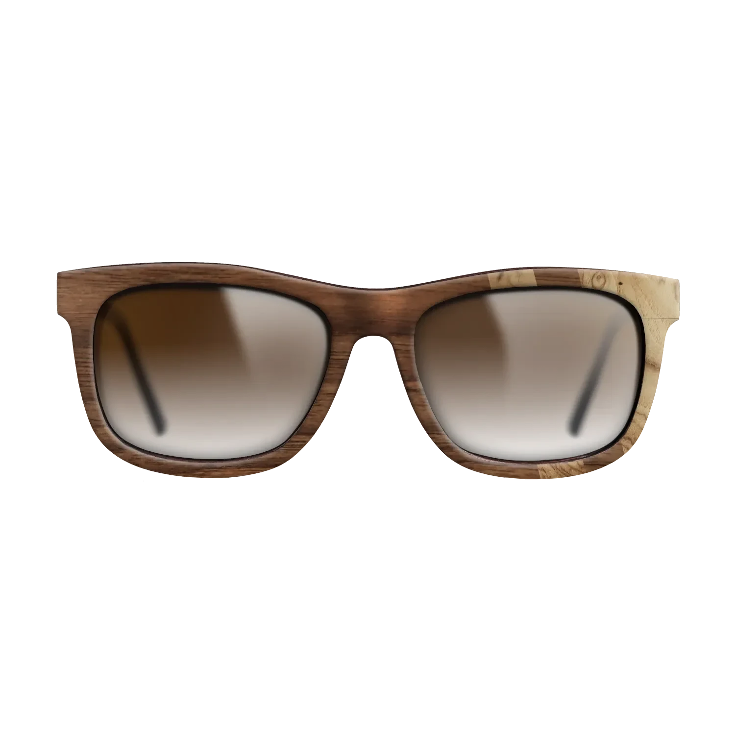 Walnut Claro Dark,Olive Burl: Splice - The Hero - Square - SIRIS wood optic