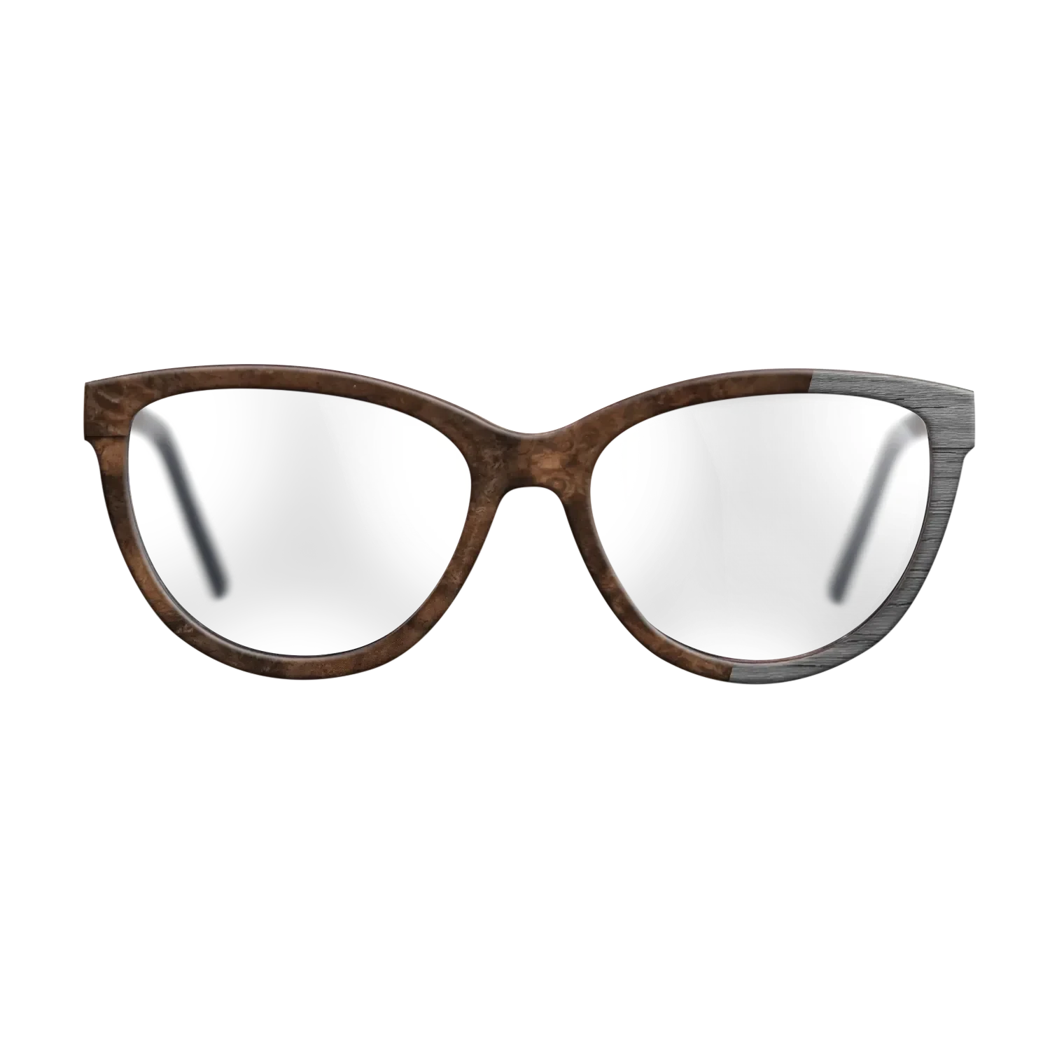 Walnut Burl,Poplar Dyed: Grey: Bauhaus - The Maiden - Cat - 1879 - SIRIS wood optic