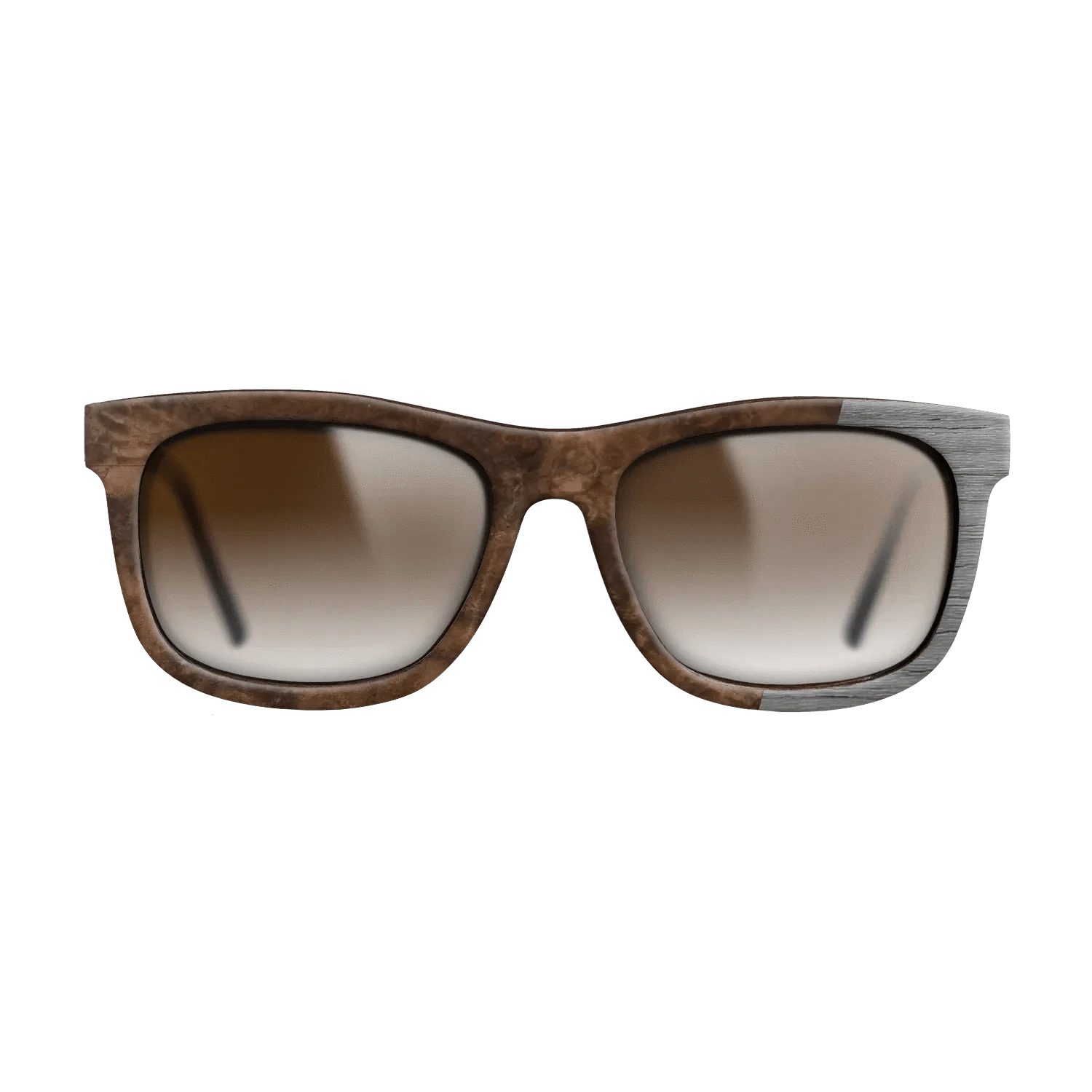 Walnut Burl,Poplar Dyed: Grey: Bauhaus - The Hero - Square - 1879 - SIRIS wood optic