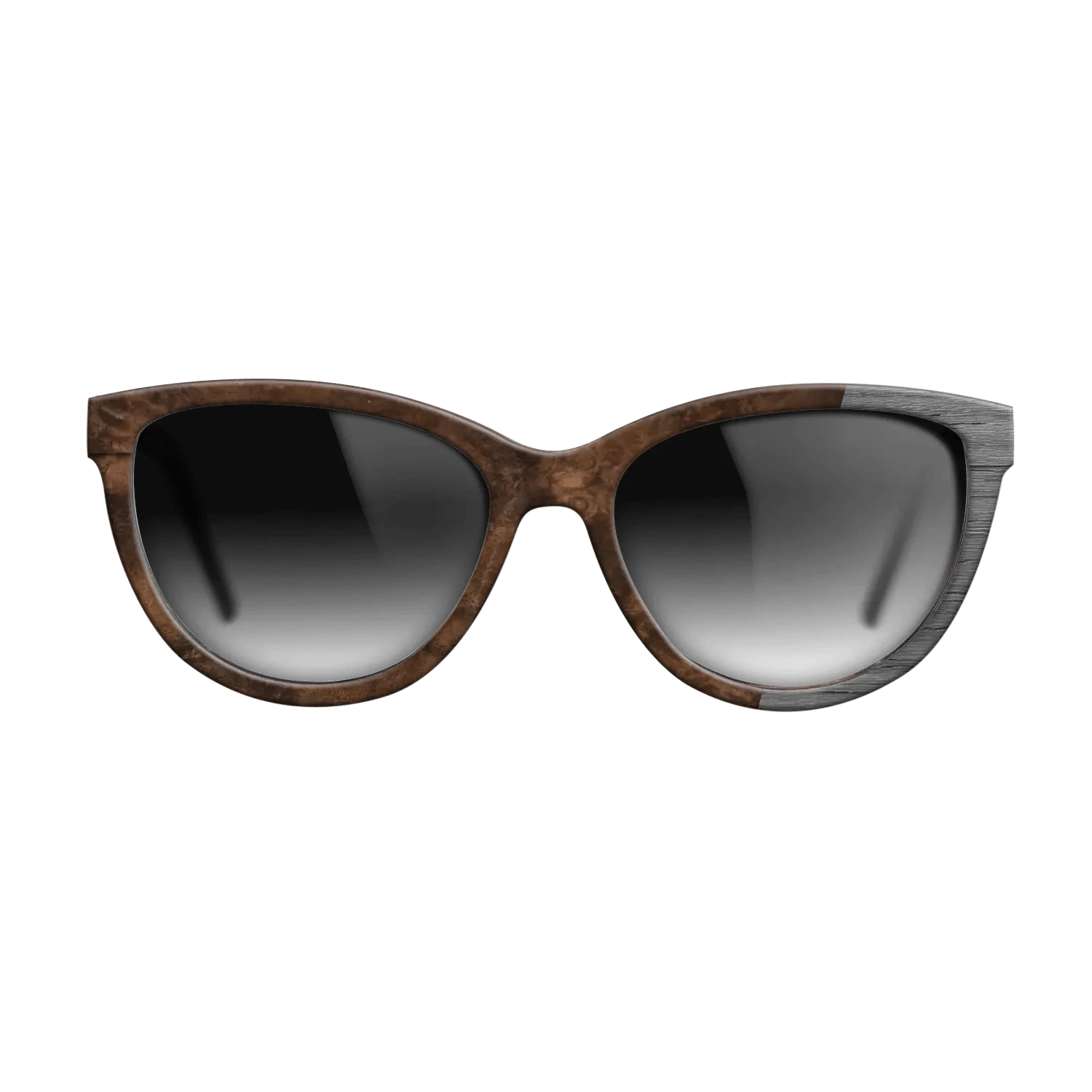 Walnut Burl,Poplar Dyed: Grey: Bauhaus - The Maiden - Cat - 1879 - SIRIS wood optic