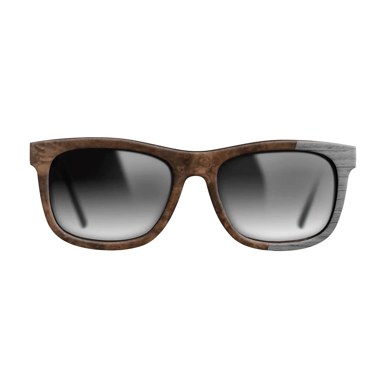 Walnut Burl,Poplar Dyed: Grey: Bauhaus - The Hero - Square - 1879 - SIRIS wood optic