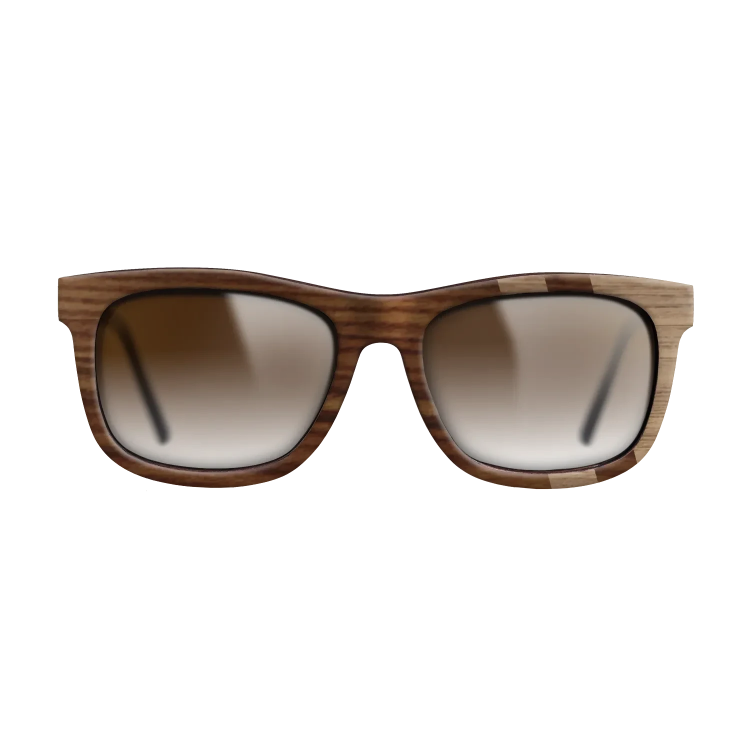 Santos Rosewood Dark,Walnut: Straight Grain: Splice - The Hero - Square - SIRIS wood optic