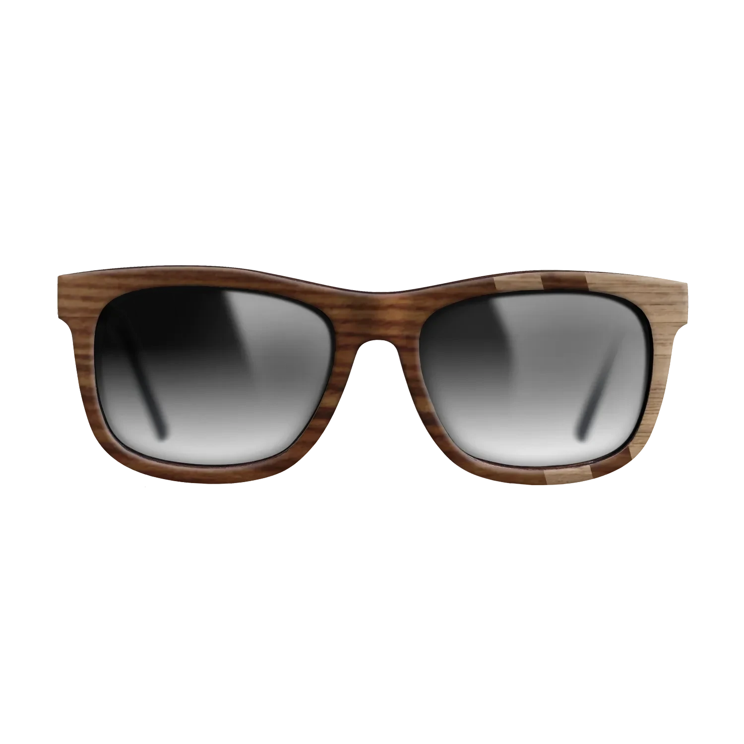 Santos Rosewood Dark,Walnut: Straight Grain: Splice - The Hero - Square - SIRIS wood optic