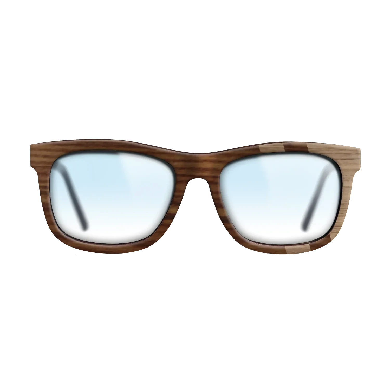 Santos Rosewood Dark,Walnut: Straight Grain: Splice - The Hero - Square - SIRIS wood optic